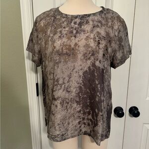 Eileen fisher size Large 100% Soie Top- EUC